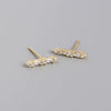Wholesale Stud Earrings S925 Sterling Silver Geometric Fashion Electroplated
