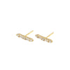 Wholesale Stud Earrings S925 Sterling Silver Geometric Fashion Electroplated