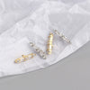 Wholesale Stud Earrings S925 Sterling Silver Geometric Fashion Electroplated