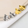 Wholesale Stud Earrings S925 Sterling Silver Geometric Oval Simple Style Female Jewelry