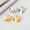 Wholesale Stud Earrings S925 Sterling Silver Geometric Oval Simple Style Female Jewelry