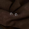 Wholesale Stud Earrings S925 Sterling Silver Ushaped With Micro Inlaid Zircon And 14K Gold Plated For Women