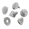 Wholesale Stud Earrings Stainless Steel French Retro Style With Weaving Vertical Stripes Pattern And Electroplating Treatment