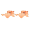 Wholesale Stud Earrings Stainless Steel Geometric Heart Arrow Design Electroplated For Women