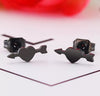 Wholesale Stud Earrings Stainless Steel Geometric Heart Arrow Design Electroplated For Women