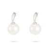 Wholesale Stud Earrings Stainless Steel Pearl French Retro Light Luxury Electroplated For Women