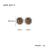 Wholesale Stud Earrings Stainless Steel Tiger Eye Stone Geometric Fashion Electroplating For Women