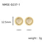 Wholesale Stud Earrings Stainless Steel Tiger Eye Stone Geometric Fashion Electroplating For Women
