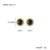 Wholesale Stud Earrings Stainless Steel Tiger Eye Stone Geometric Fashion Electroplating For Women