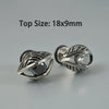Wholesale Stud Earrings Stainless Steel Zircon Clawshaped Geometric Hip Hop Style Electroplated