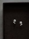 Wholesale Stud Earrings Sterling Silver Fivepointed Star Pearl Inlaid For Women Cute Style