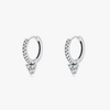 Wholesale Stud Earrings 925 Sterling Silver Geometric Gem Inlaid For Women