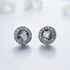 Wholesale Stud Earrings 925 Sterling Silver Geometric Retro Micro Inlay For Women
