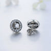 Wholesale Stud Earrings 925 Sterling Silver Geometric Retro Micro Inlay For Women
