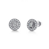 Wholesale Stud Earrings 925 Sterling Silver Geometric Retro Micro Inlay For Women