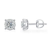 Wholesale Stud Earrings 925 Sterling Silver Geometric Style Gem Inlaid For Women