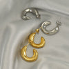 Wholesale Stud Earrings Titanium Steel 18K U Shaped Electroplated For Women