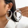 Wholesale Stud Earrings Zinc Alloy Geometric Irregular Fold Corrugated Smooth Petal Bow Style With Stainless Steel Ear Needles And Electroplating