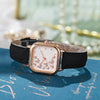 Wholesale Student Women's Watch Alloy Case Imitation Leather Strap Square Dial Butterfly Pattern