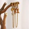 Wholesale Stylish Animal Patterned Doubleended Buckle Chain Pendant Accessories Electroplated 18K Gold Stainless Steel