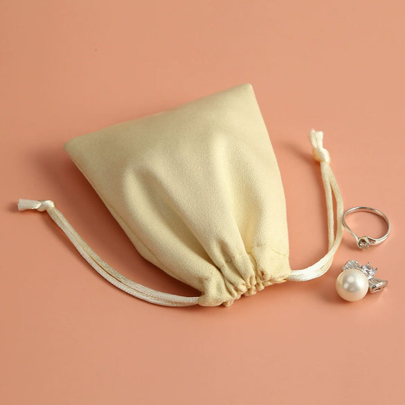 Wholesale Suede Jewelry Storage Drawstring Bag For Gift Packaging