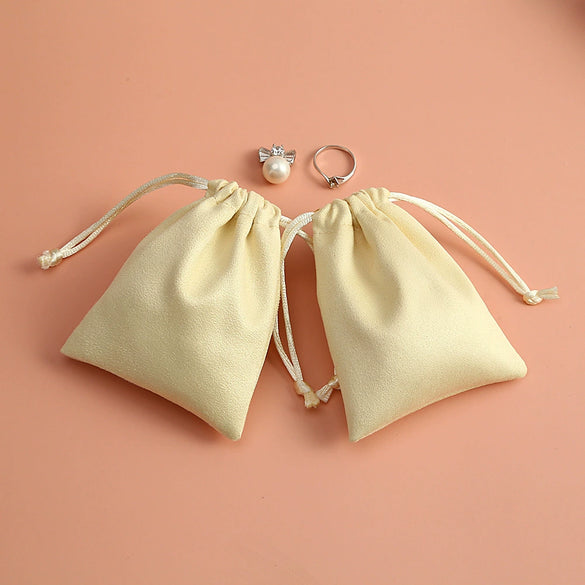 Wholesale Suede Jewelry Storage Drawstring Bag For Gift Packaging