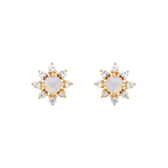 Wholesale Summer Zircon Earrings 18k Gold Color-preserving Jewelry Gooddiy