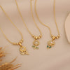 Wholesale Sunflower Pendant Necklace Light Luxury 18K Plated Copper Floral Pastoral Style Jewelry