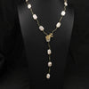 Wholesale Sweater Chain Natural Freshwater Pearl Retro Long Necklace With 18K Gold Plating Color Protection