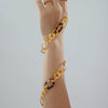 Wholesale Sweater Necklace 316L Stainless Steel 18K Gold Plated Leopard Print Geometric Light Luxury Handmade For Women