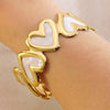Wholesale Sweet And Cool Style Drip Oil Stainless Steel Heartshaped Enamel Bracelet Jewelry
