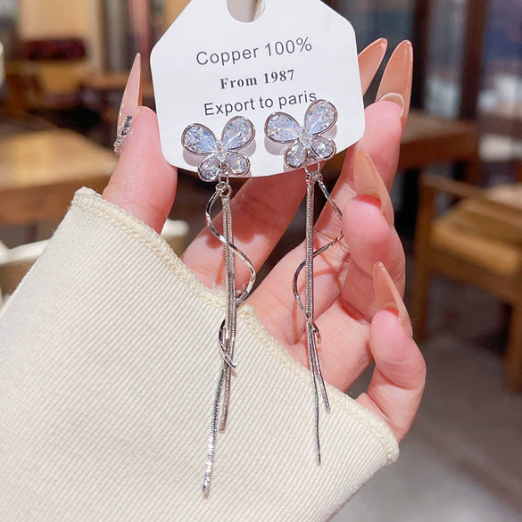 Wholesale Sweet Animal Zodiac Zircon Copper Earrings For Women With S925 Silver Needle