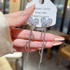 Wholesale Sweet Animal Zodiac Zircon Copper Earrings For Women With S925 Silver Needle
