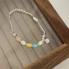 Sweet Color Block Natural Stone Stone Asymmetrical Beaded Bracelets