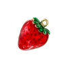 Wholesale Sweet Colorful Oildripping Copper Fruit Pendant For Women Bracelet Necklace Charm