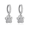 Wholesale Sweet Copper Earrings With Colored Diamond Fruit Cherry Strawberry And Animal Bear Paw Patterns And Zirconia Treatment
