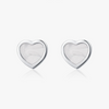 Wholesale Sweet Fairy Heartshaped 925 Sterling Silver Earrings With Electroplating For Women