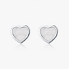 Wholesale Sweet Fairy Heartshaped 925 Sterling Silver Earrings With Electroplating For Women