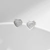 Wholesale Sweet Fairy Heartshaped 925 Sterling Silver Earrings With Electroplating For Women