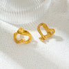 Wholesale Sweet Fashion Love Ring Stainless Steel Heart Shape Electroplated For Women