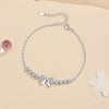 Wholesale Sweet Flash Bow Bracelet For Women S925 Sterling Silver Electroplated