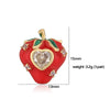 Wholesale Sweet Fruit Style Copper Ear Jewelry With Zirconia Design