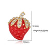 Wholesale Sweet Fruit Style Copper Ear Jewelry With Zirconia Design