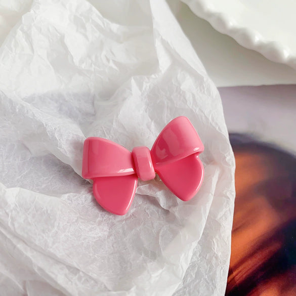 Wholesale Sweet Handmade Acetic Acid Heart Hairpin For Women
