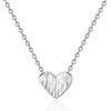 Wholesale Sweet Heart Shape S925 Sterling Silver Pendant Necklace For Women