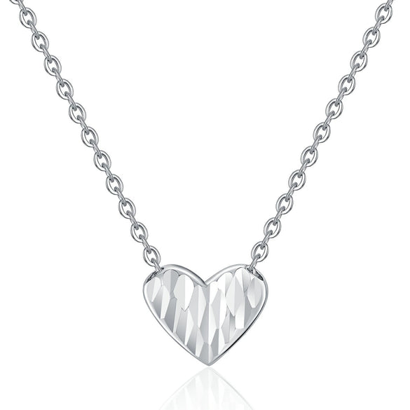 Wholesale Sweet Heart Shape S925 Sterling Silver Pendant Necklace For Women