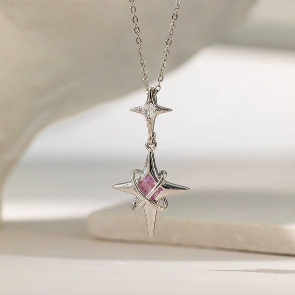 Wholesale Sweet Nature Heart Shape Titanium Steel Copper Electroplated Clavicle Chain Necklace For Women