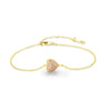 Wholesale Sweet S925 Sterling Silver Heart Shape Love Bracelet For Women With Micro Inlay