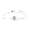 Wholesale Sweet S925 Sterling Silver Heart Shape Love Bracelet For Women With Micro Inlay
