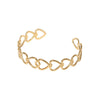 Wholesale Sweet Simple Love Heartd Titanium Steel Open Bracelet With Electroplating